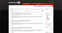 Desktop Screenshot of pensionsforum.se